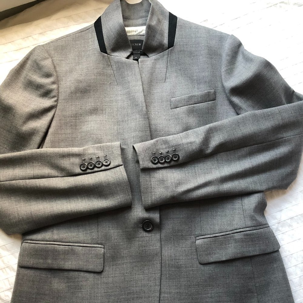J. Crew Regent Wool Blazer - Gray Size 12